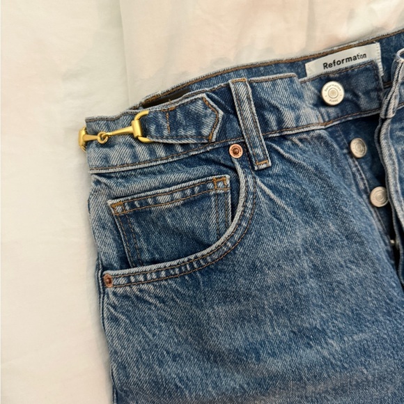 Reformation Light Blue Denim Jeans - Picture 5 of 7